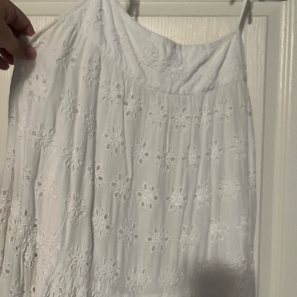 Lucky Brand Cream Sequin Tiered Sundress - Picture 3 of 7